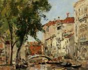 尤金 布丹 : A Small Canal in Venice